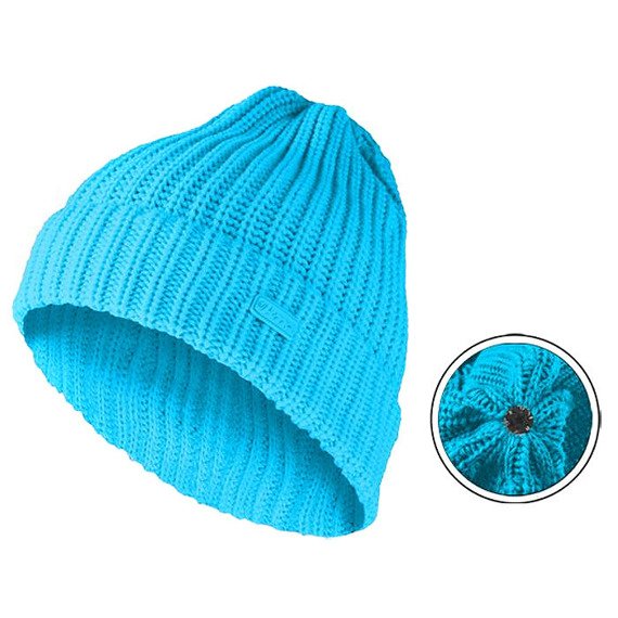 czapka zimowa MASTERDIS - KMA BEANIE BASIC FLIP turquoise