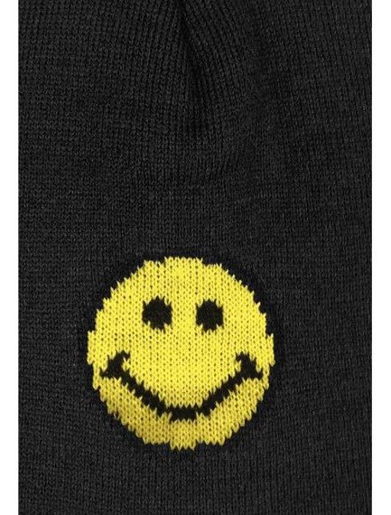 czapka zimowa MASTERDIS - SMILEY JACQUARD KNIT BLACK