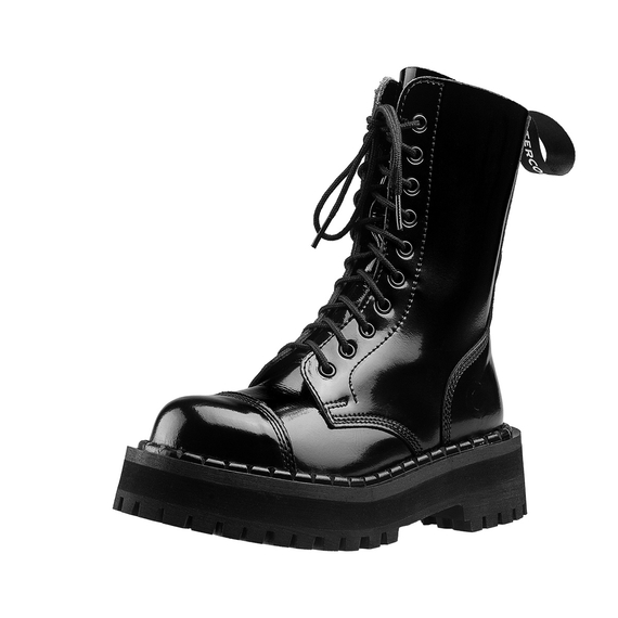 glany ALTERCORE czarne 10-dziurkowe (353 VEGAN BLACK PATENT)