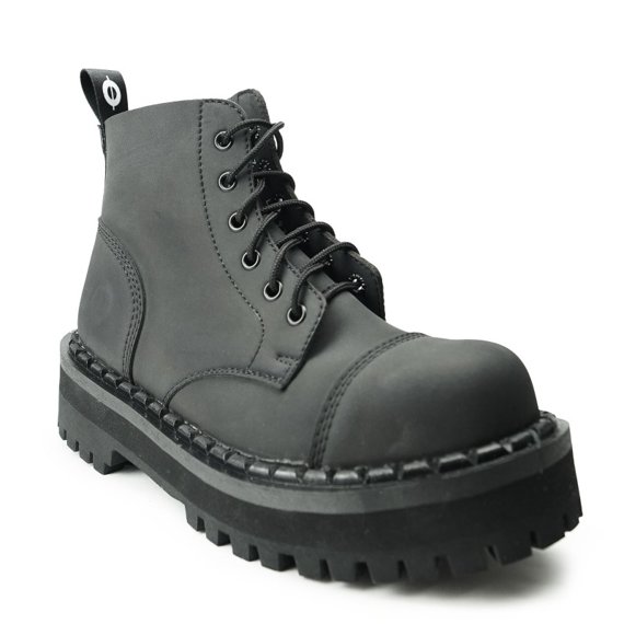 glany ALTERCORE czarne 6-dziurkowe (656 VEGAN NUBUCK BLACK)