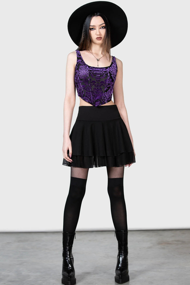 gorsetowy top KILLSTAR - SNARL (PURPLE)