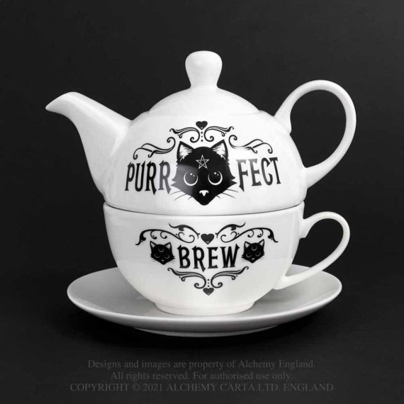 imbryk i filiżanka PURRFECT BREW, zestaw