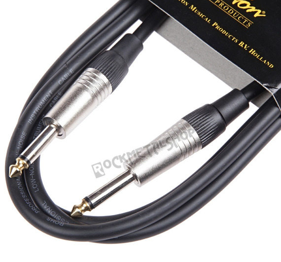 kabel gitarowy BOSTON GC-105-2BK BLACK 2m jack prosty/prosty