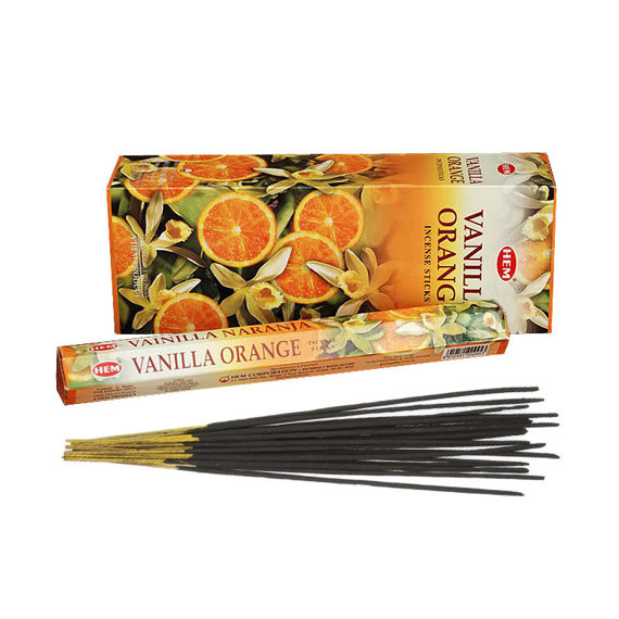 kadzidełka VANILLA ORANGE (WANILIA POMARAŃCZA), zestaw 6 opakowań (120 szt.)