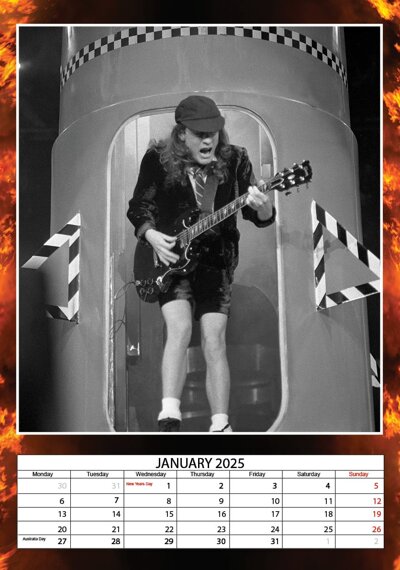 kalendarz AC/DC 2025