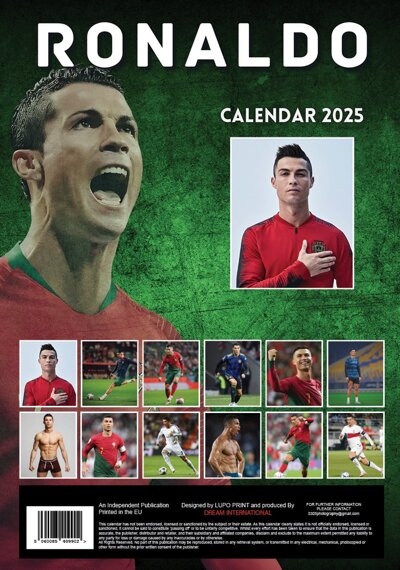 kalendarz CRISTIANO RONALDO 2025