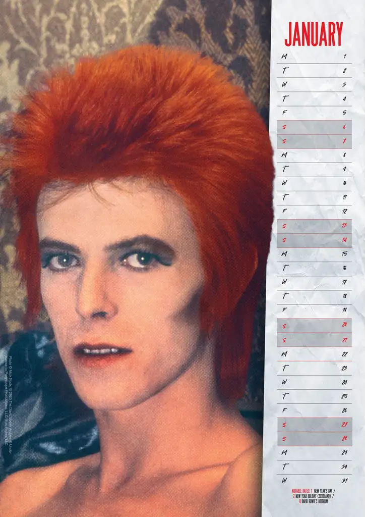 kalendarz DAVID BOWIE 2024