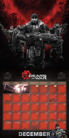 kalendarz GEARS OF WAR 2018