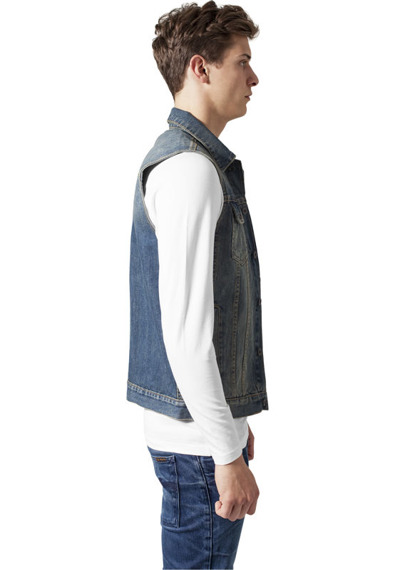 kamizelka DENIM VEST lightblue jeansowa