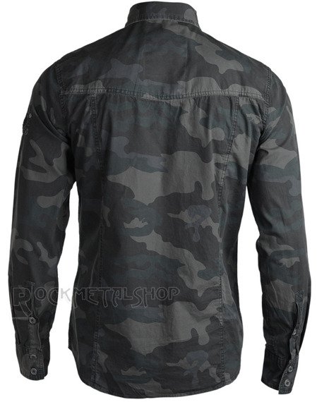 koszula MEN SHIRT SLIM - DARKCAMO