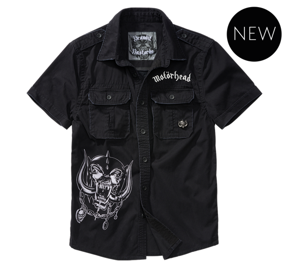 koszula MOTORHEAD VINTAGE SHIRT 1/2 black