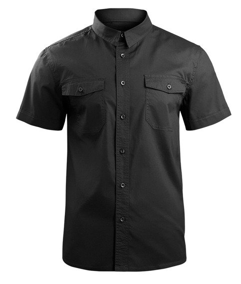 koszula ROADSTAR SHIRT, 1/2 SLEEVE - BLACK