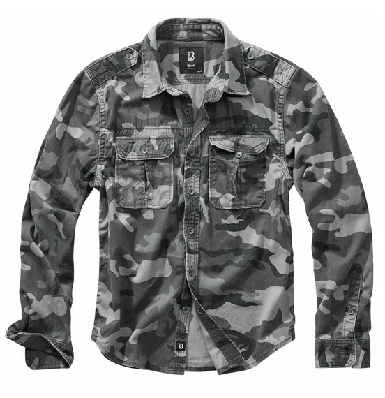 koszula VINTAGE SHIRT LONGSLEEVE greycamo