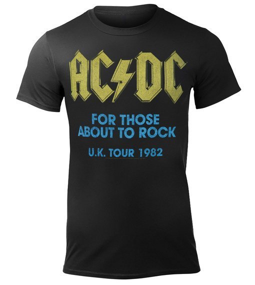 koszulka AC/DC - FOR THOSE ABOUT TO ROCK. U.K TOUR 82