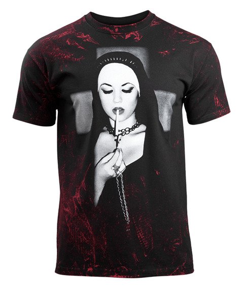 koszulka AMENOMEN - SMOKING NUN (OMEN078KM ALLPRINT RED)