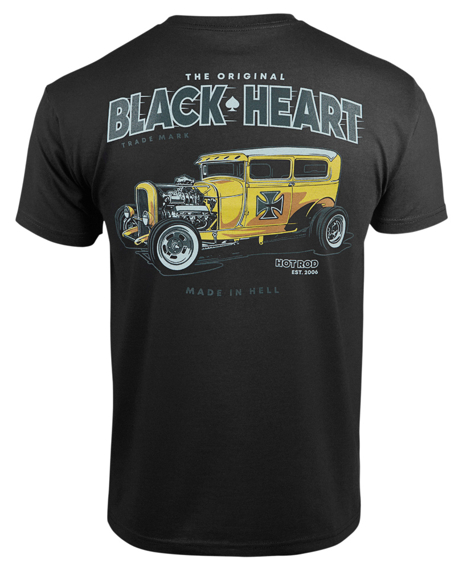 koszulka BLACK HEART - YELLOW BOY HOT ROD BLACK