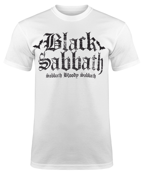 koszulka BLACK SABBATH - SABBATH BLOODY SABBATH biała