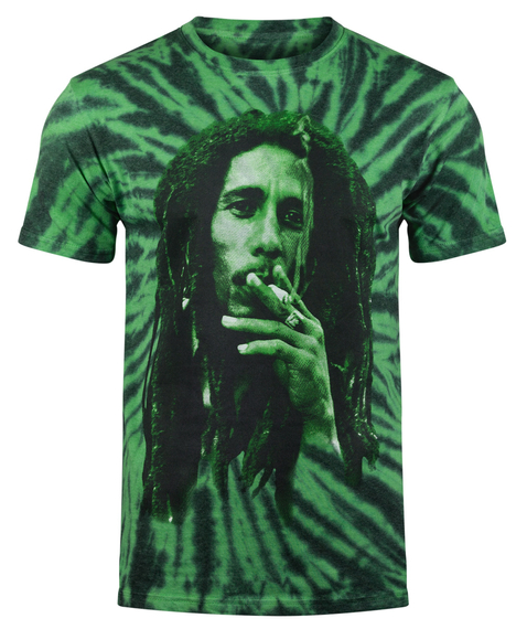 koszulka BOB MARLEY - SMOKE, barwiona