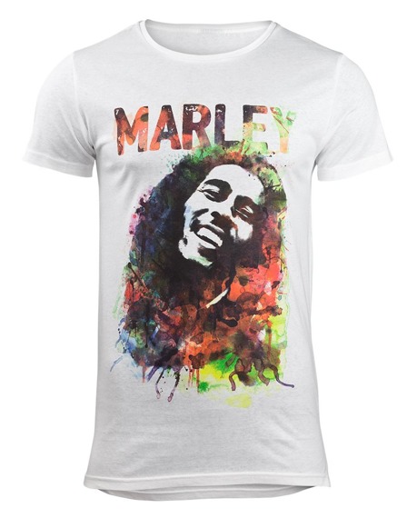 koszulka BOB MARLEY - WATER COLOUR, długa