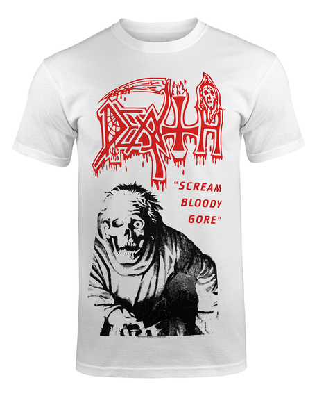 koszulka DEATH - SCREAM BLOODY GORE (WHITE)