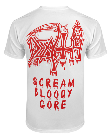 koszulka DEATH - SCREAM BLOODY GORE (WHITE)