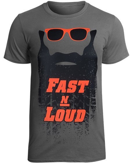 koszulka FAST N' LOUD - KAUFMAN BEARD ciemnoszara