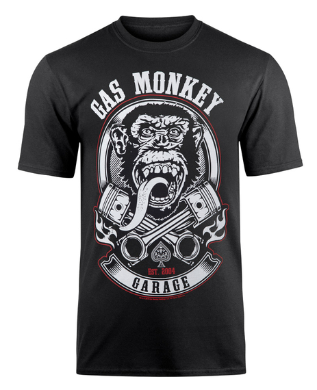 koszulka GAS MONKEY GARAGE - PISTONS AND FLAMES