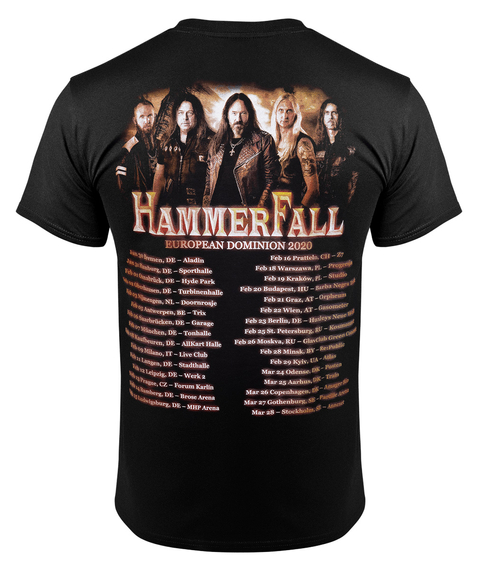 koszulka HAMMERFALL - DOMINION WORLD TOUR