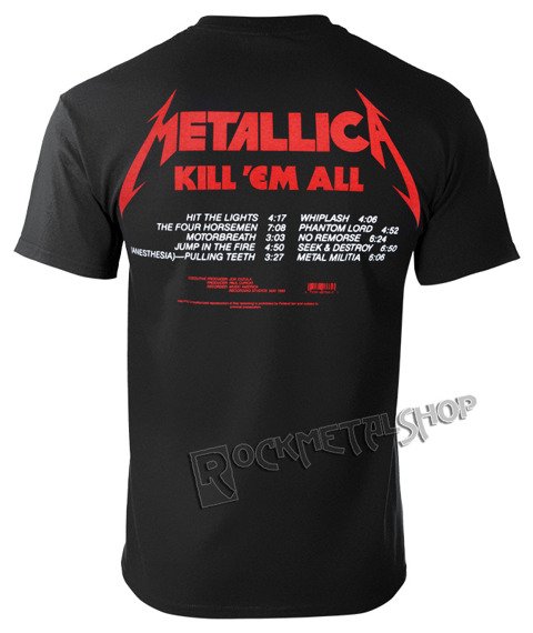 koszulka METALLICA - KILL 'EM ALL TRACKS