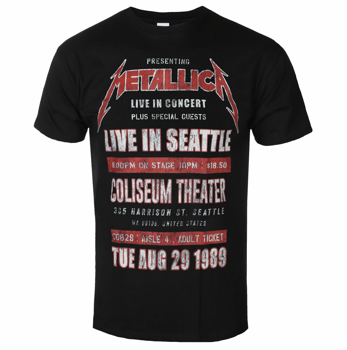 koszulka METALLICA - SEATTLE '89 ekologiczna