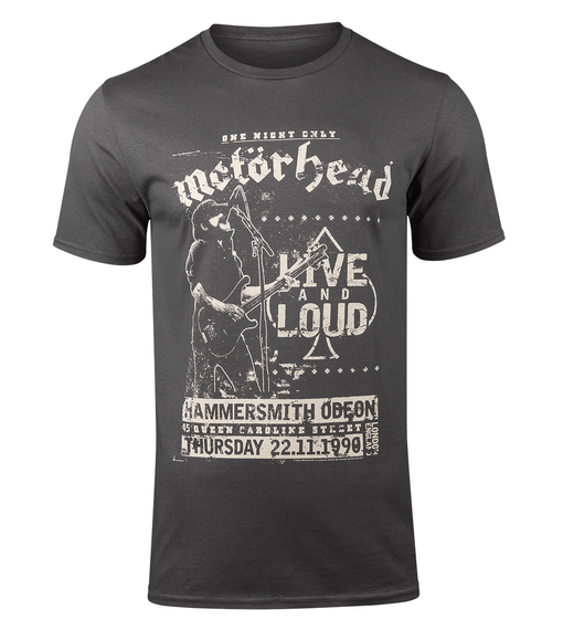 koszulka MOTORHEAD - LIVE AND LOUD szara