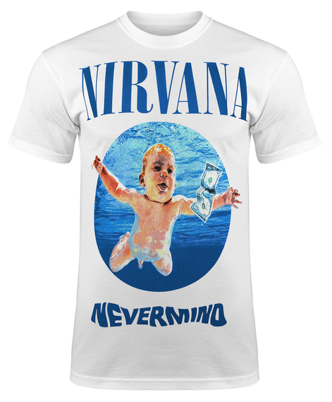 koszulka NIRVANA - NEVERMIND biała