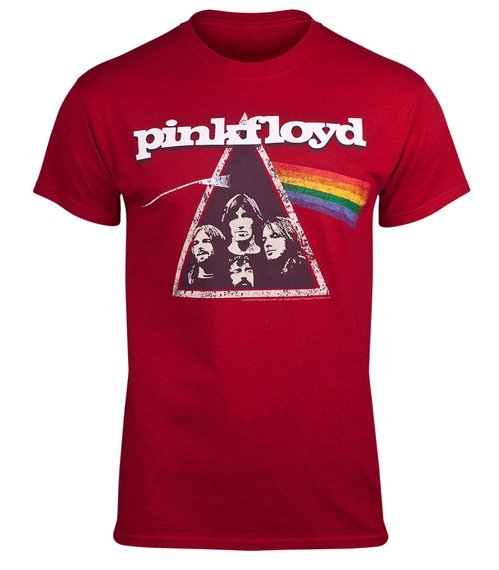 koszulka PINK FLOYD - DARK SIDE RETRO RED