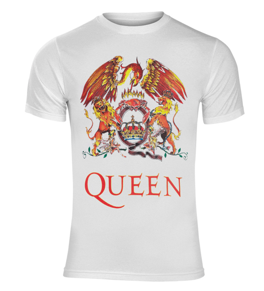 koszulka QUEEN - CLASSIC CREST white