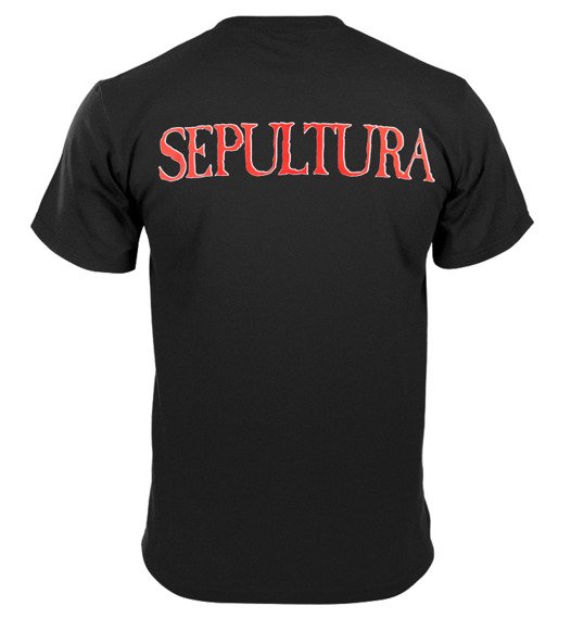 koszulka SEPULTURA - RED/WHITE LOGO