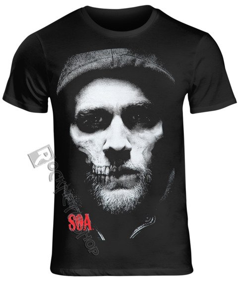 koszulka SONS OF ANARCHY MAN - JAX HALF SKULL