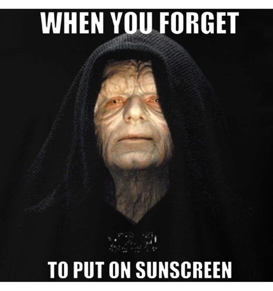 koszulka STAR WARS - FORGET TO PUT ON SUNSCREEN czarna