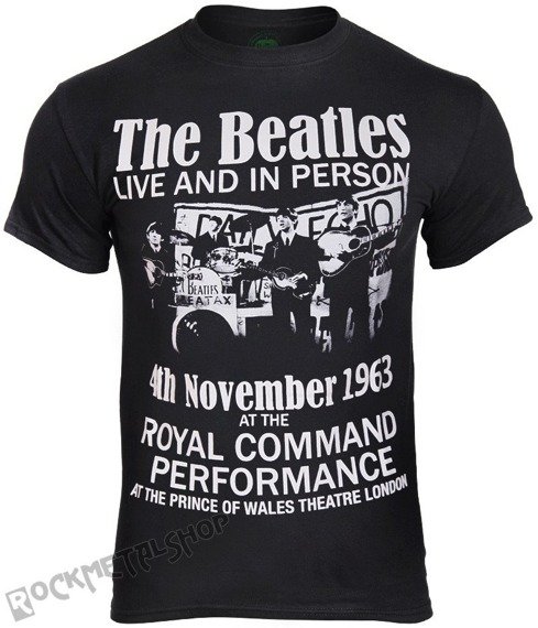 koszulka THE BEATLES - LIVE AND IN PERSON