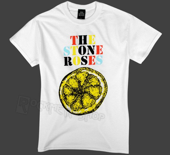 koszulka THE STONE ROSES - LEMON MULTICOLOUR biała