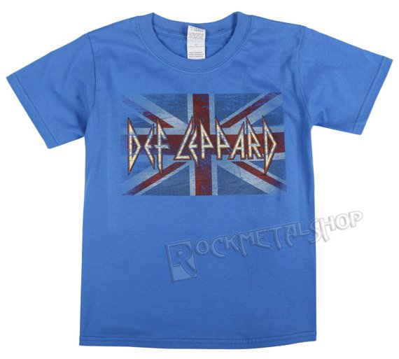 koszulka dla dzieci DEF LEPPARD - BLUE UNION FLAG