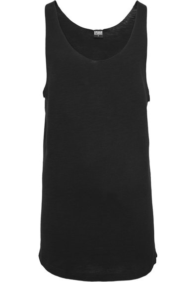 koszulka na ramiączka LONG SHAPED OPEN EDGE LOOSE TANK black