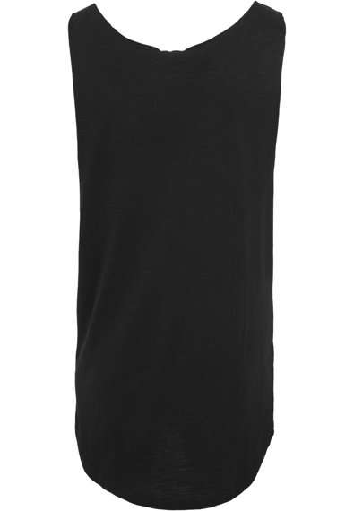 koszulka na ramiączka LONG SHAPED OPEN EDGE LOOSE TANK black