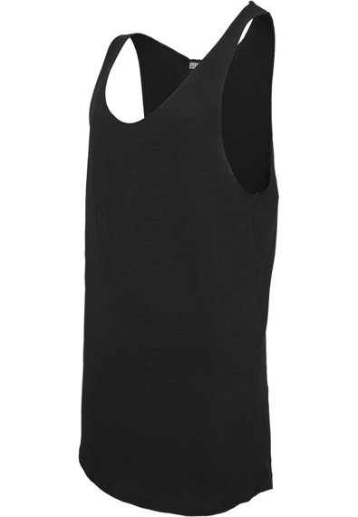 koszulka na ramiączka LONG SHAPED OPEN EDGE LOOSE TANK black