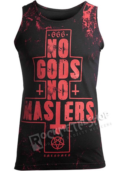 koszulka na ramiączkach AMENOMEN - NO GODS NO MASTERS (OMEN080KR ALLPRINT RED)