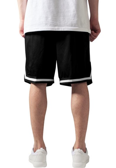 krótkie spodenki STRIPES MESH SHORTS blk/blk/wht