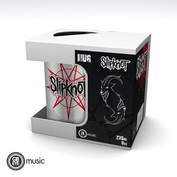 kubek metalowy z karabińczykiem SLIPKNOT- LOGO