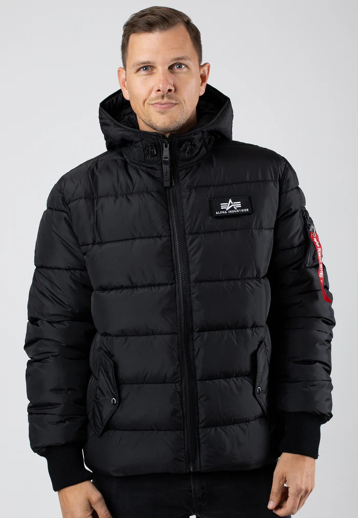 kurtka ALPHA INDUSTRIES - HOODED PUFFER ALPHA