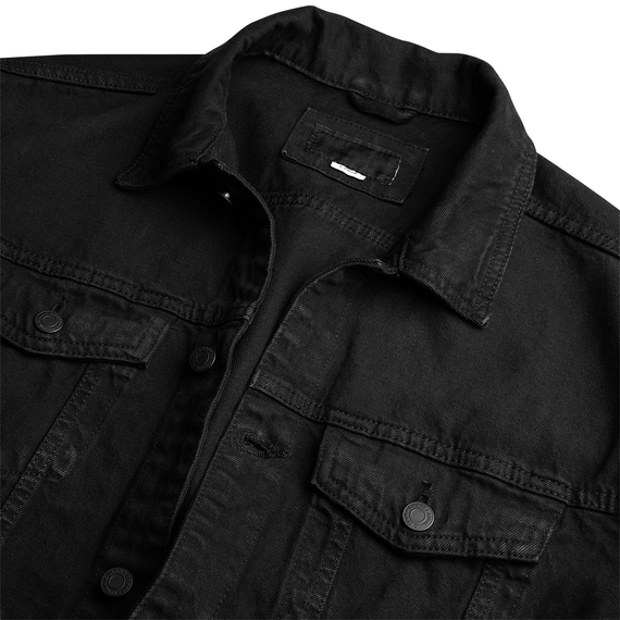 kurtka DENIM JACKET VINTAGE black jeansowa