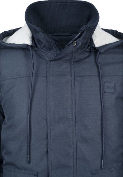 kurtka HEAVY HOODED JACKET navy