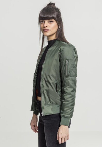 kurtka damska flyers LADIES BASIC BOMBER olive